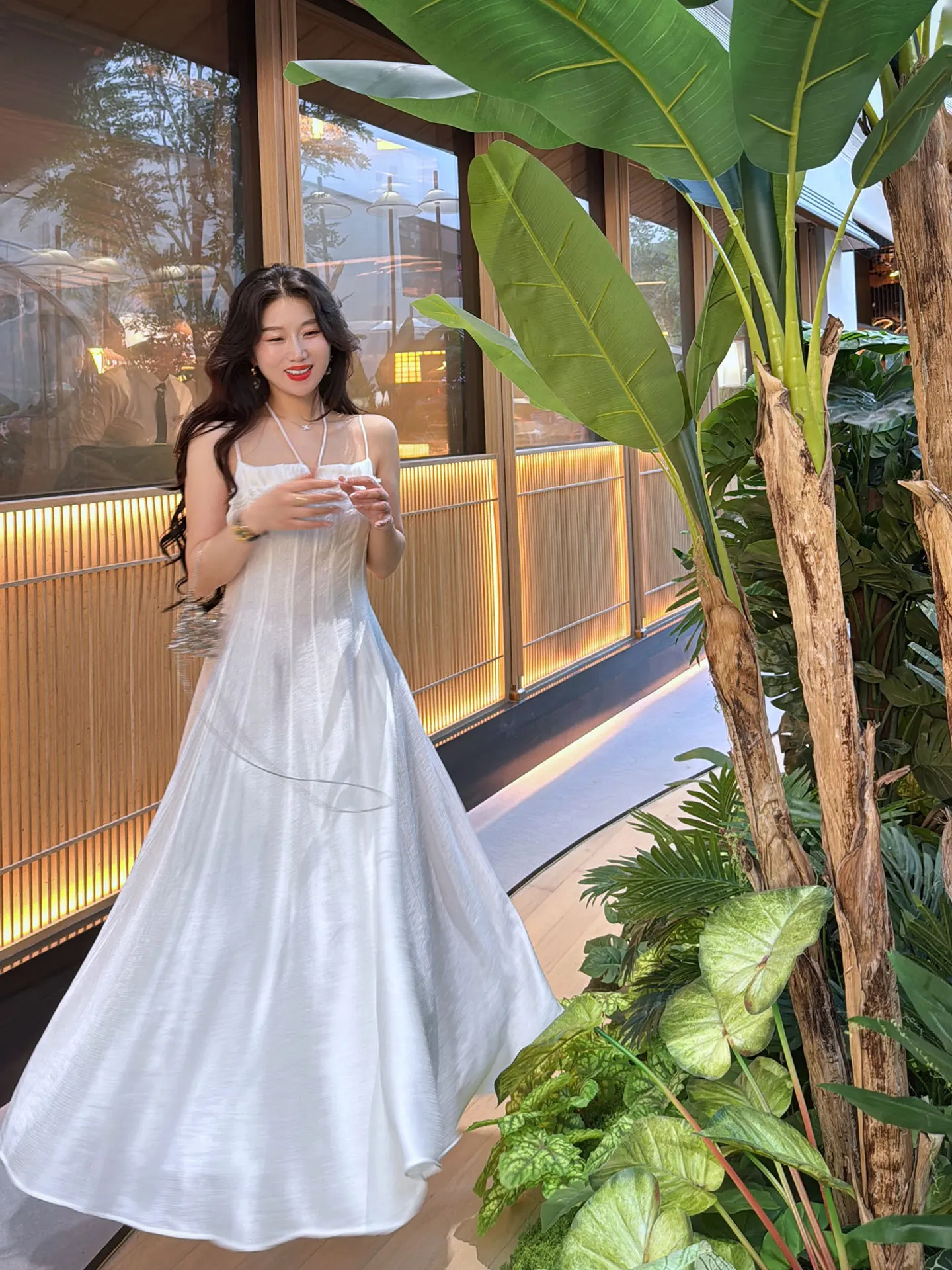 

Большая юбка из хлопка и нейлона ручной работы из нескольких частей Dr Yang Xiaojing Гладкое бальное платье с высокой талией и 28 стежками Sle Dr