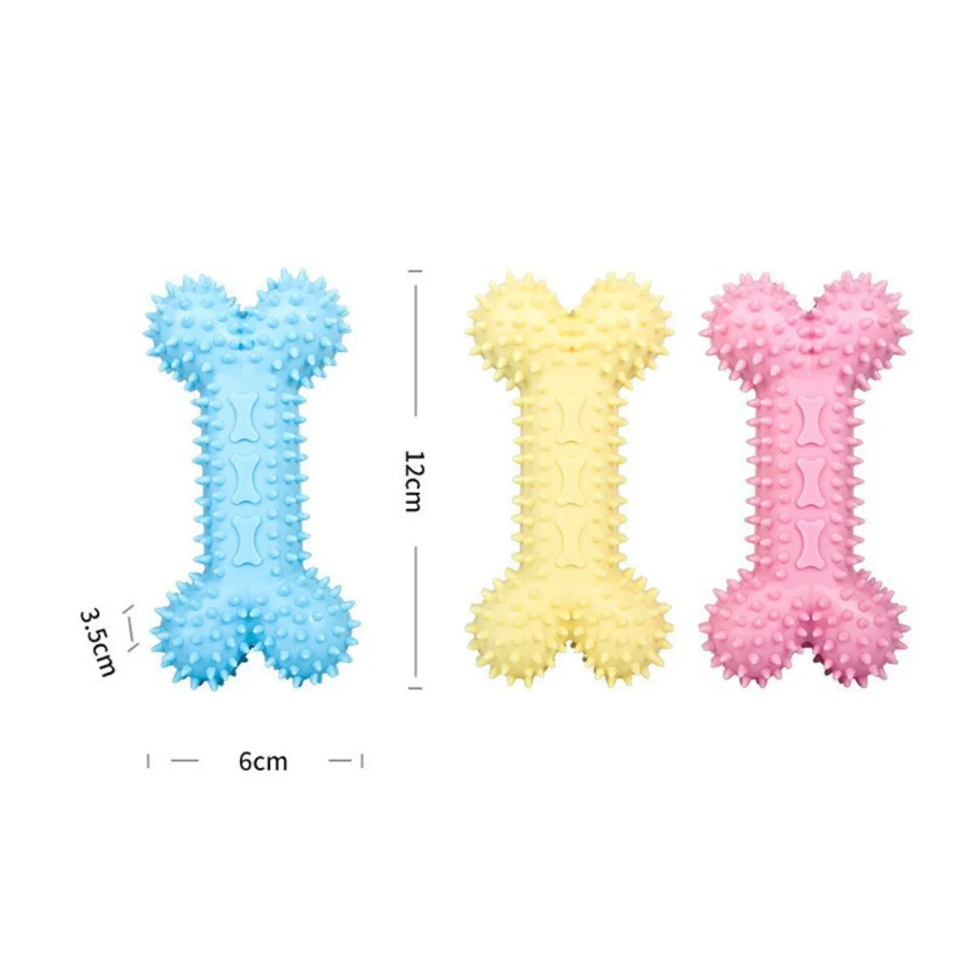 1pc random color Brinquedo Pet Mordedor Anti-Stress Osso Cravo QUALIDADE