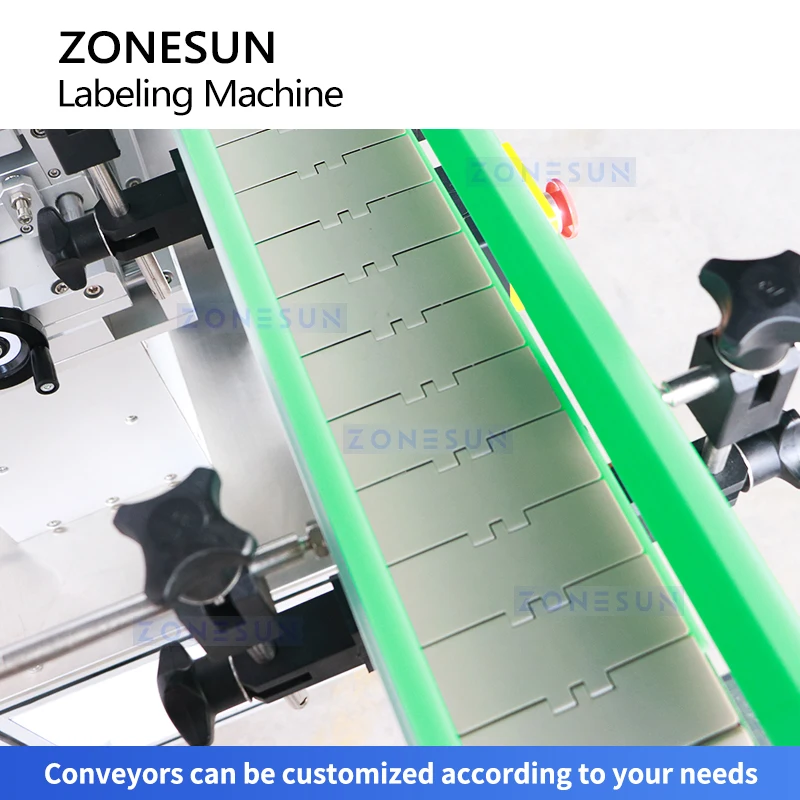 Zonesun Automatische Top & Body Label Applicator Dual Station Labeler Voor Taps Toelopende Flessen ZS-TB770