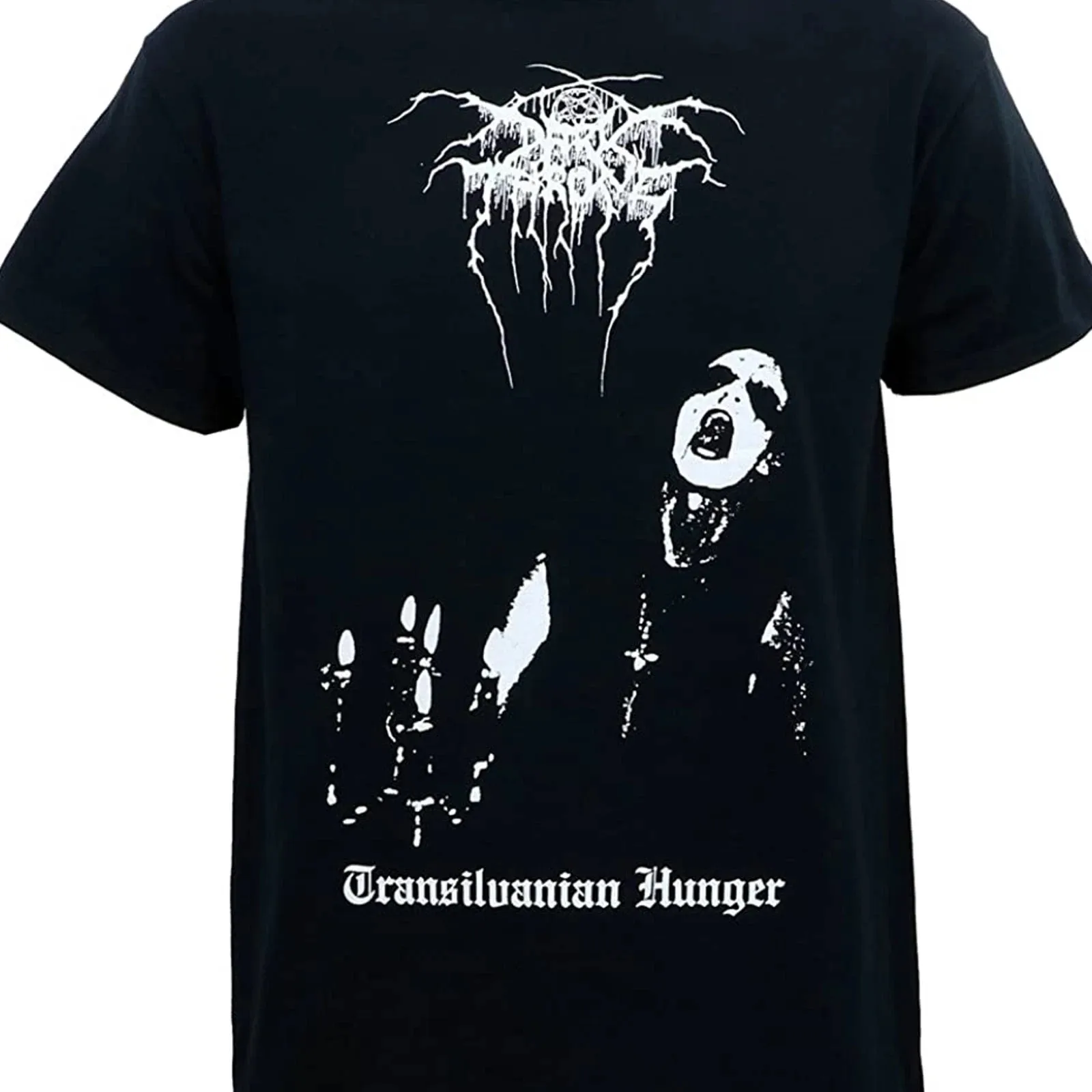 Группа Darkthrone Transilvanian Hunger Хлопковая черная рубашка полного размера для мужчин