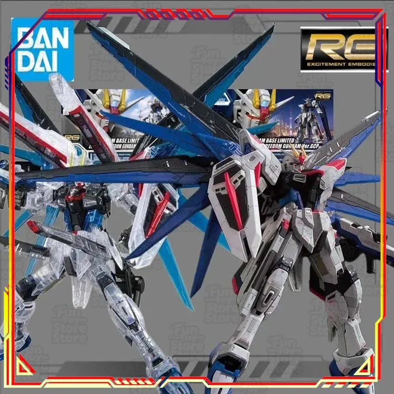 

Bandai Freedom Gundam RG 1/144 BASE LIMITED Anime Model Kit Action Figure Assembly Toy for Boys Official Licensed Gundam SEED