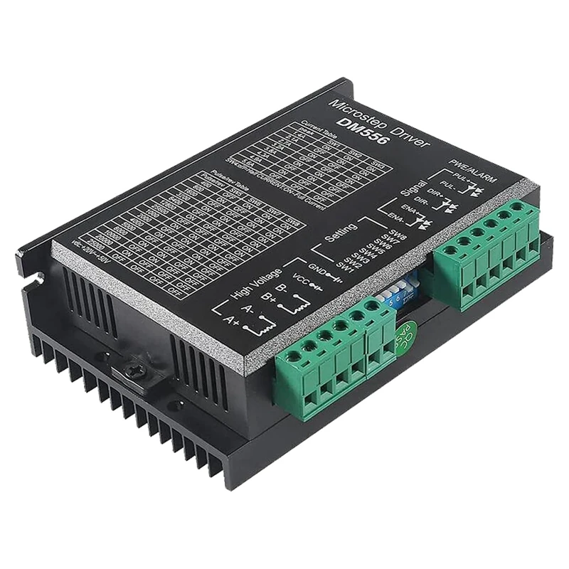 DM556 CNC Digital Stepper Motor Driver 2-Phase Stepper Motor Driver 20-50V DC Max 5.6A 128 Subdivision For Motor