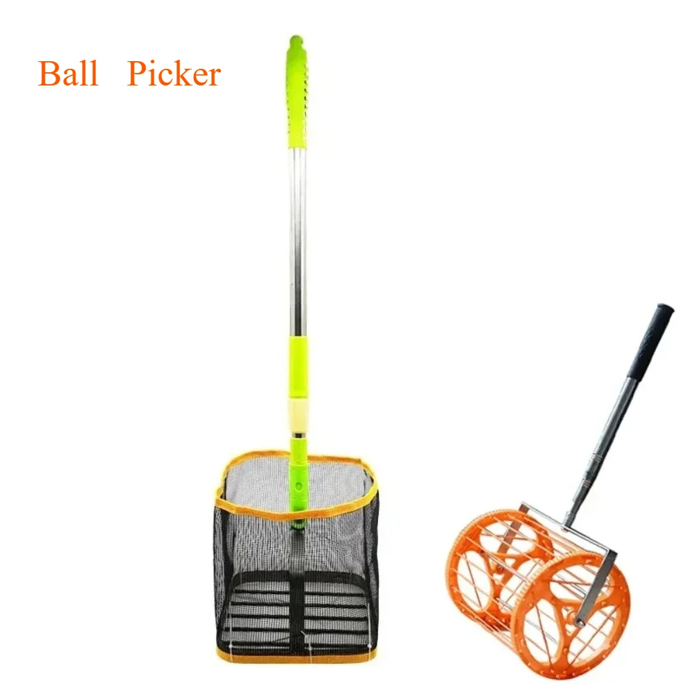 Telescopic Table Tennis Ball Picker, Multi-Angle Spring Ball Pick Up Net Basket for Ping Pong & Pickleball Multi-Ball Training