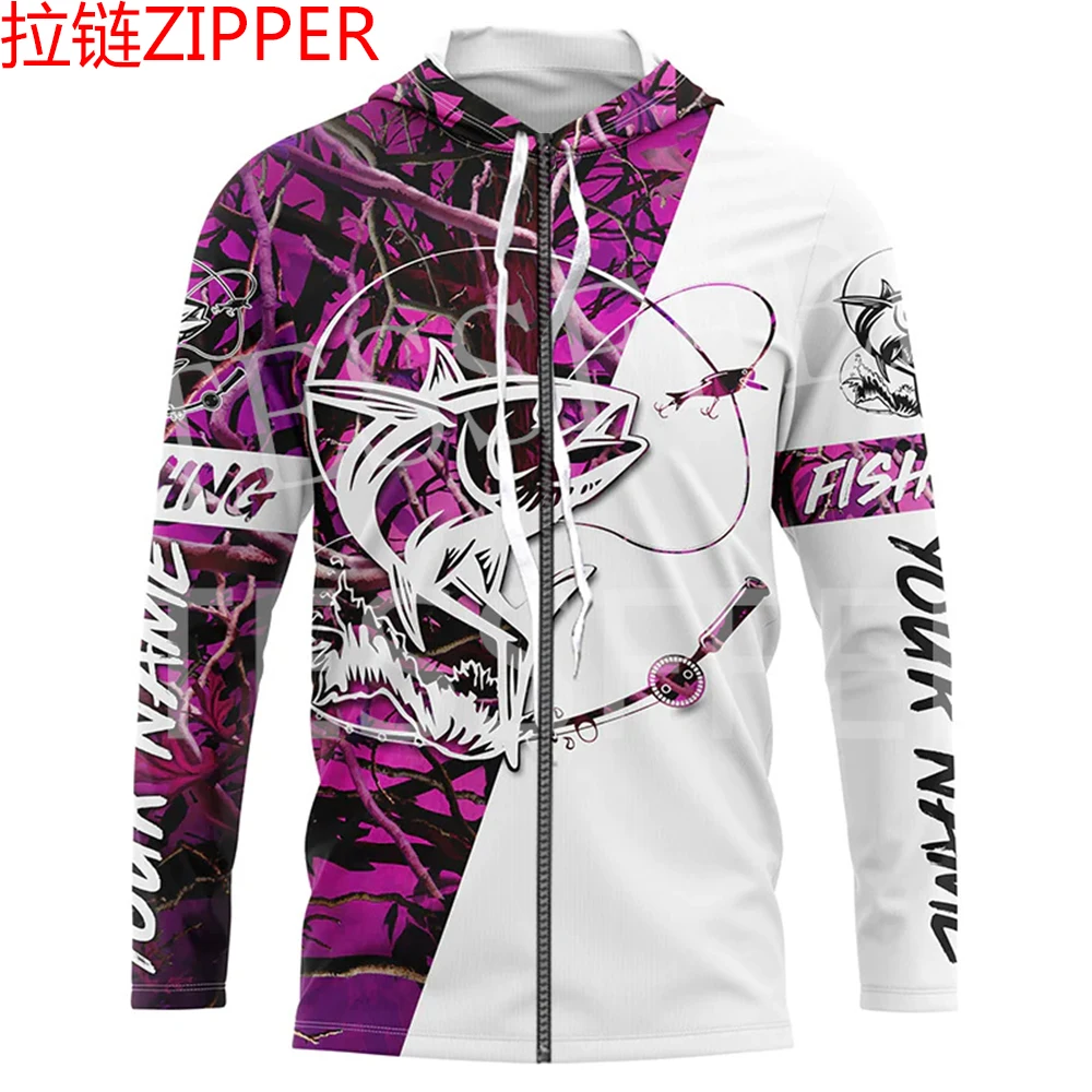 Custom Name Tuna Mahi Fishing Fisher Camo Tattoo Tracksuit Long Sleeves 3DPrint Pullover Harajuku Jacket Casual Funny Hoodies 24