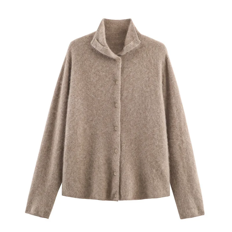 Autumn New Turtleneck Comfortable Knitted Cardigan Jacket