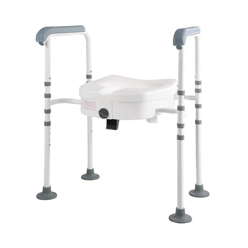 

The safety railing of the elderly toilet is adjustable and detachable and the handle of the toilet seat belt is suitable elderly
