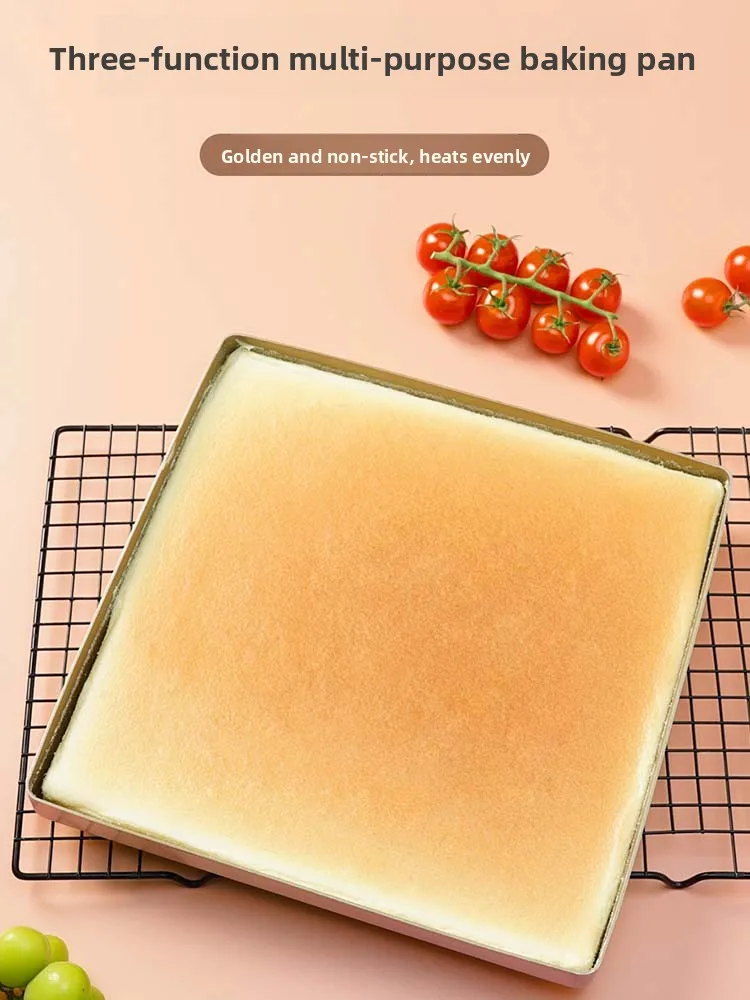 

Нескользящий противень 28 см, квадратный круглый угловой форма для выпечки рулетов для торта, бытовой алюминиевый сплав, европейский Sle, чистый цвет