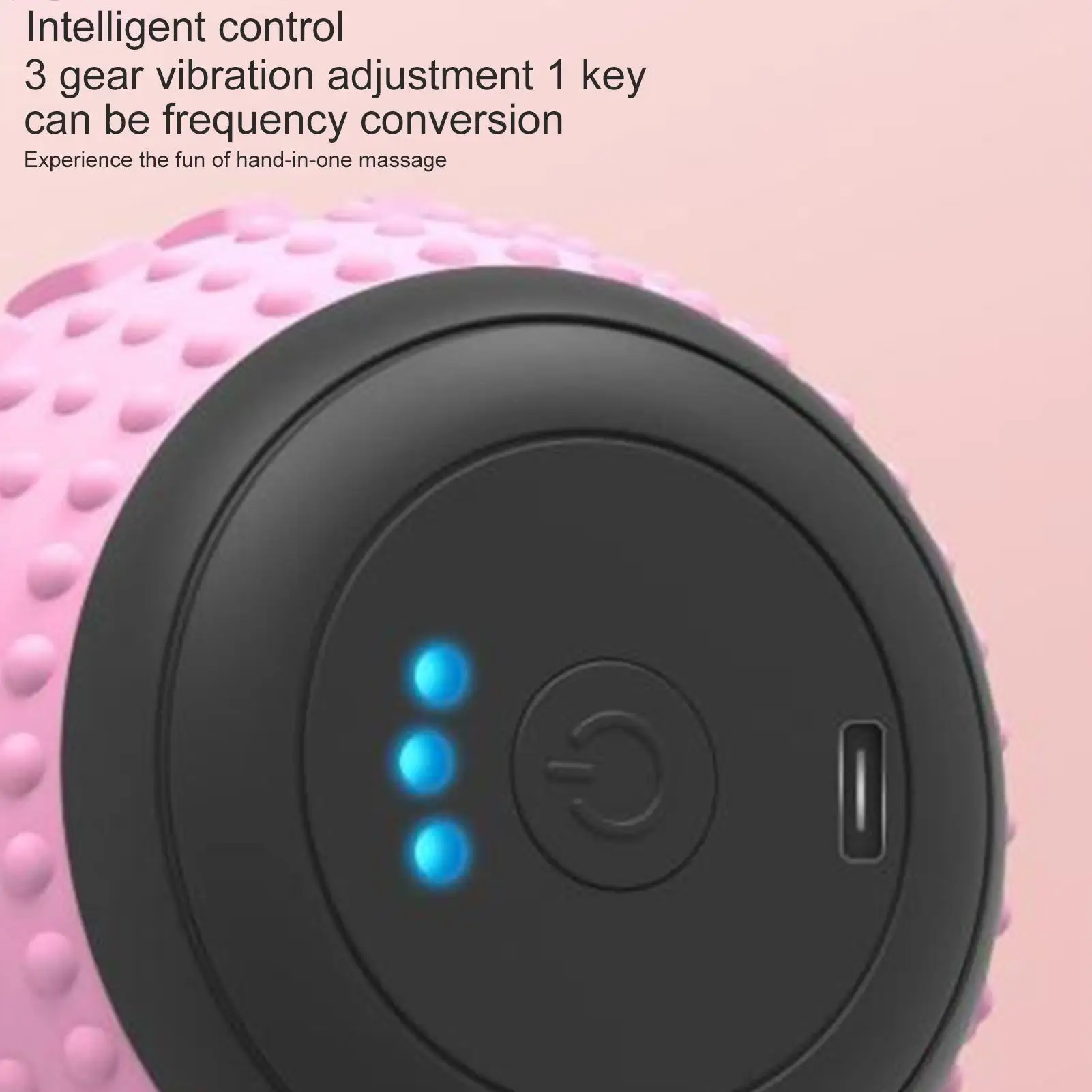 

Vibration Ball 3 Speeds Deep Tissue Roller Ball Rechargeable Vibrating Roller For Yoga Fitness Sports Recovery Home Gym