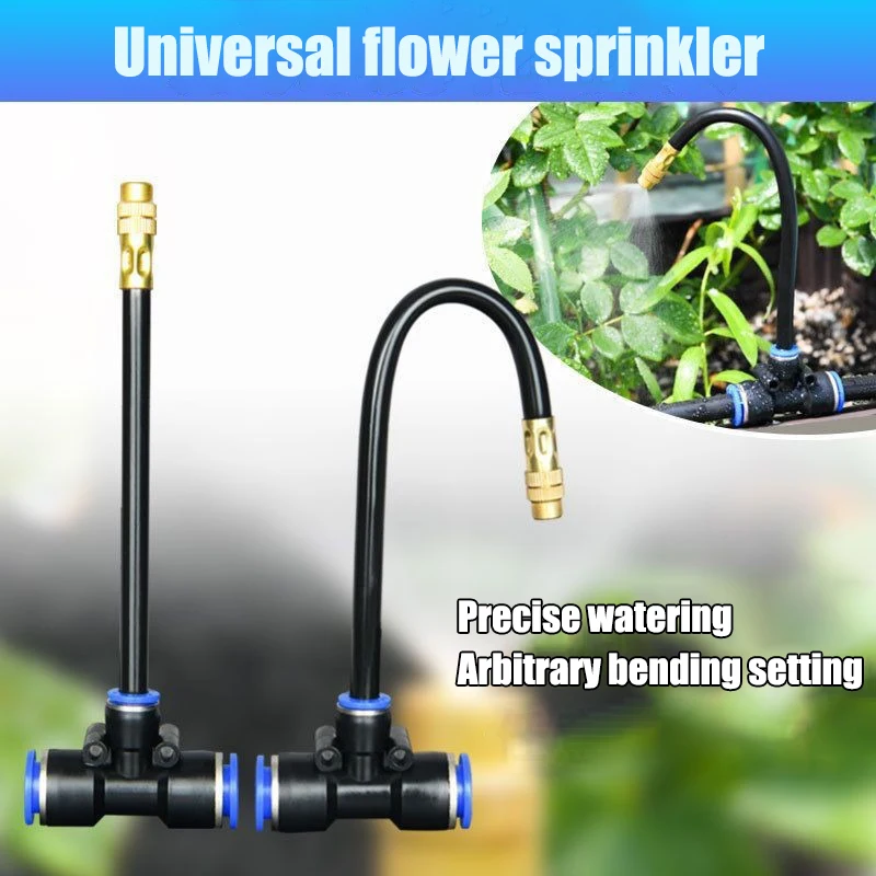 DIY 5-30M Free Bending Universal Spray Kit for Backyard Cooling Humidification Sprayer Garden Flowers Plant Watering Irrigation