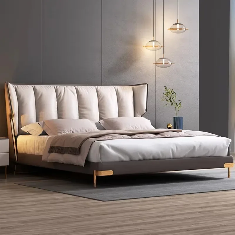 xx-Adult Queen Size Double Bed Comforter Headboard Headboards Full Size Bed Living Room Bedframe Lit 2 Personnes Home Furniture