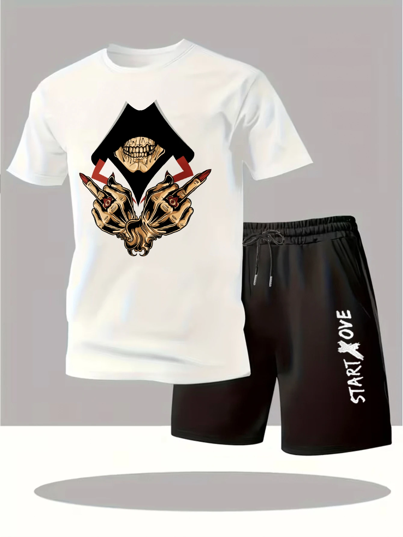 

Мужские комплекты 2025: Новинка! Модные мужские спортивные костюмы с графическим принтом, комплекты для мужчин, спортивные костюмы с коротким рукавом, мужские спортивные костюмы с принтом.