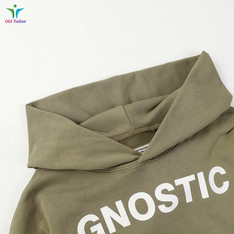 SS25 شارع الأخضر RRR 123 شعار مطبوع هوديي الشتاء الخريف أزياء القطن الرجال المرأة السترة #4