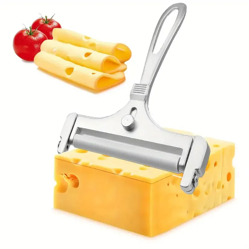 1PC Adjustable Thickness Cheese Slicer Multi-Functional Cheese Slicer Cooking Tool Suitable For Cheddar Gruyere Raclette