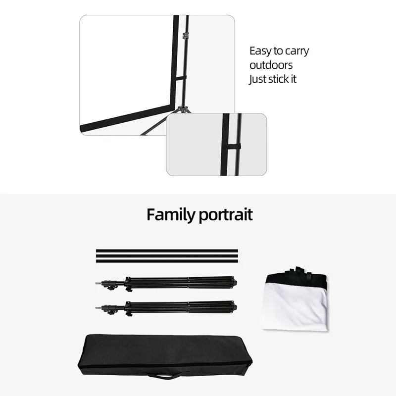 Tela de projeção de suporte triangular duplo de 60-200 polegadas 80, adequada para escritórios, casas e locais de entretenimento, uso