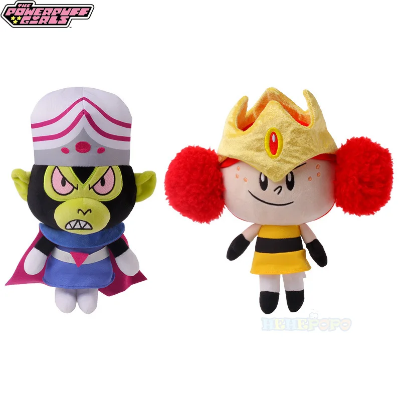 Collectible 25cm Plush Toys of The Powerpuff Girls Movie Villain Characters - Princess Morbucks and Mojo Jojo