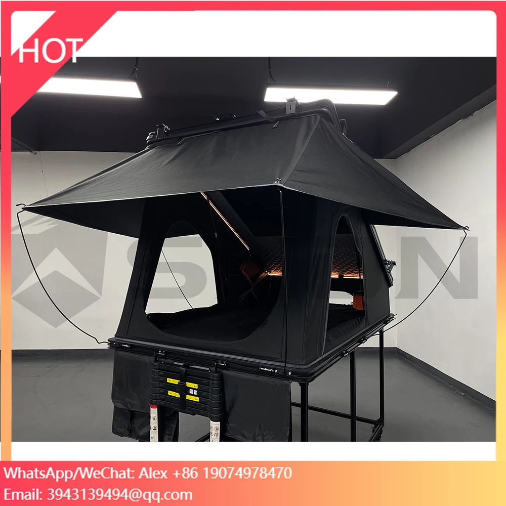 

Водонепроницаемая палатка на крышу автомобиля с алюминиевым корпусом для 2-3 человек, большая, для кемпинга, продается.