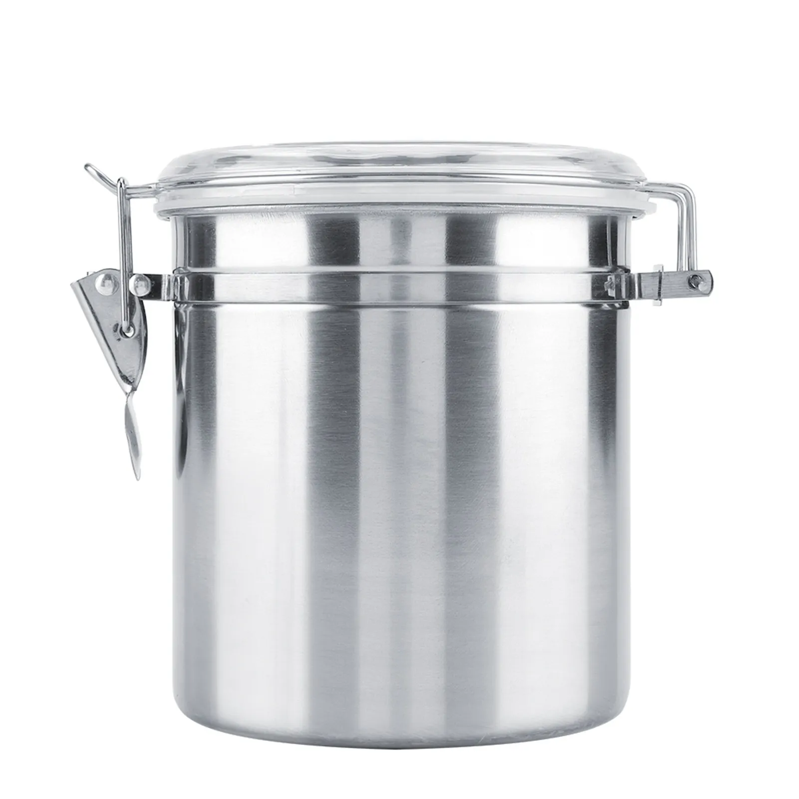 RVS koffiecontainer vacuüm verzegelde bewaarpot voor suiker, thee, bonen, koffie. RVS koffiecontainer.