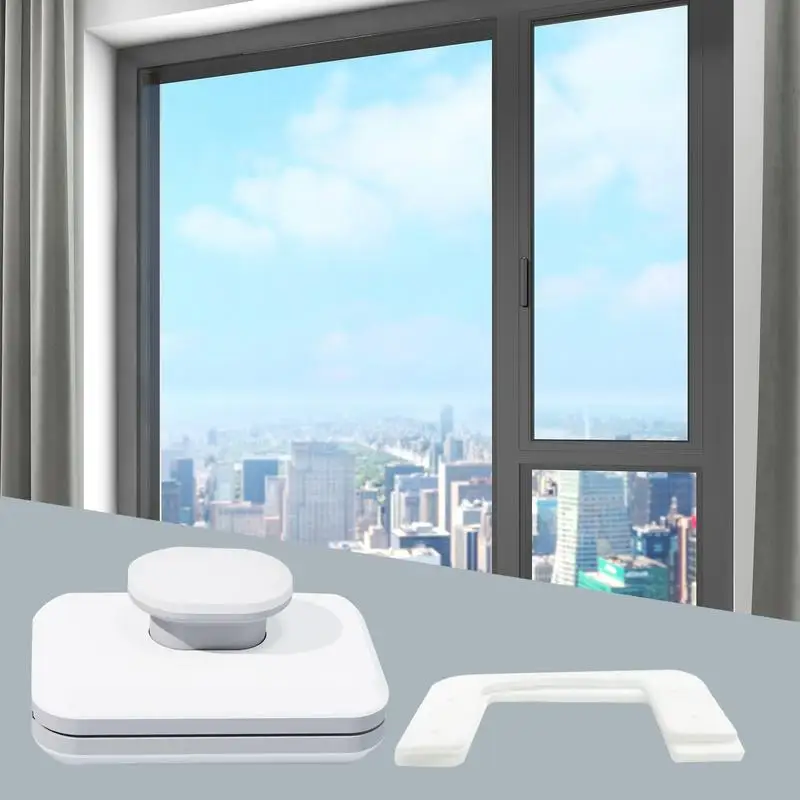 

Magnetic Glass Cleaning Brush Household Glass Brush Tool High Altitude Strong Magnetic Window Cleaner For Home Cafe Suvs Trucks