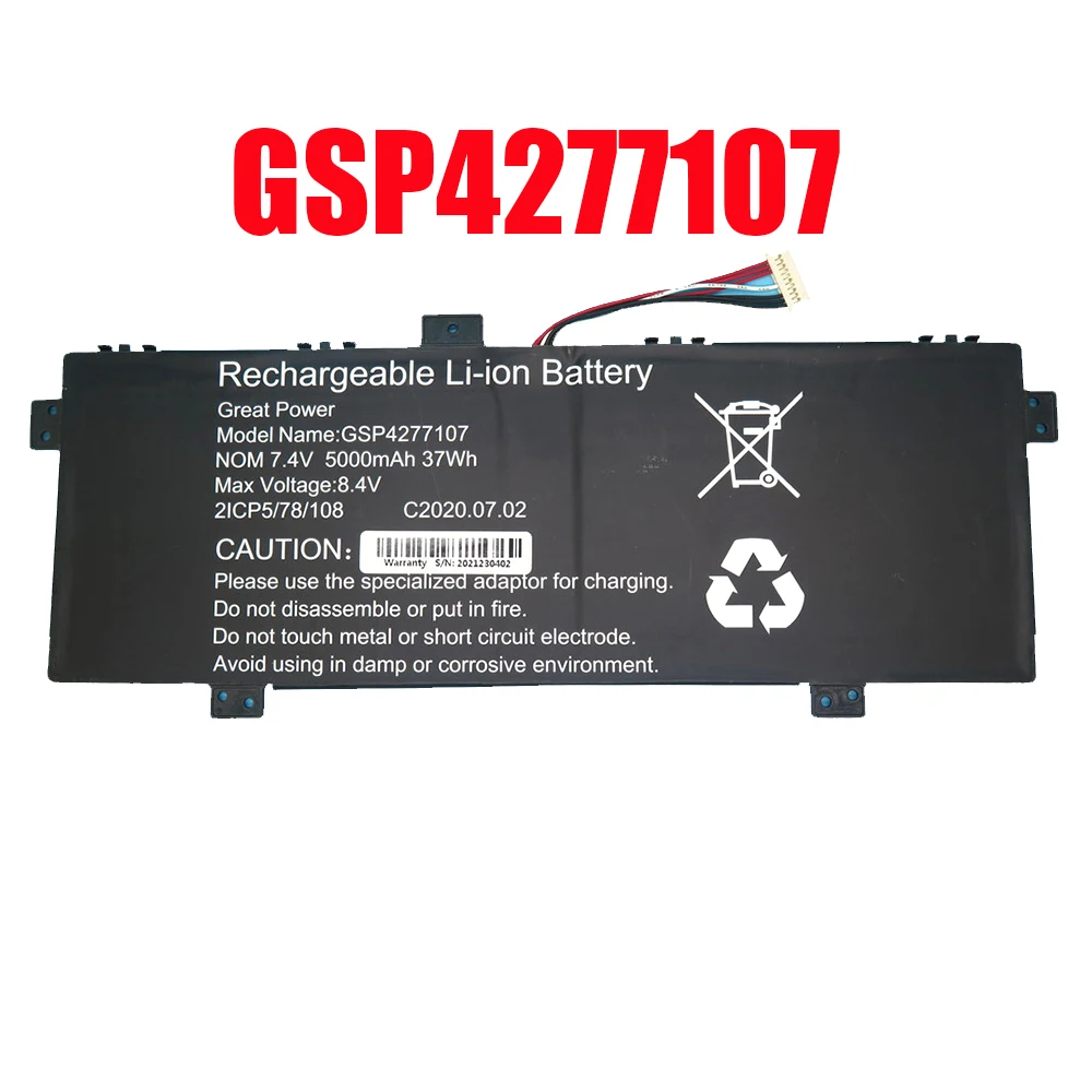 

Laptop Battery GSP4277107 7.4V 5000mAh 37Wh 10PIN 7Lines New