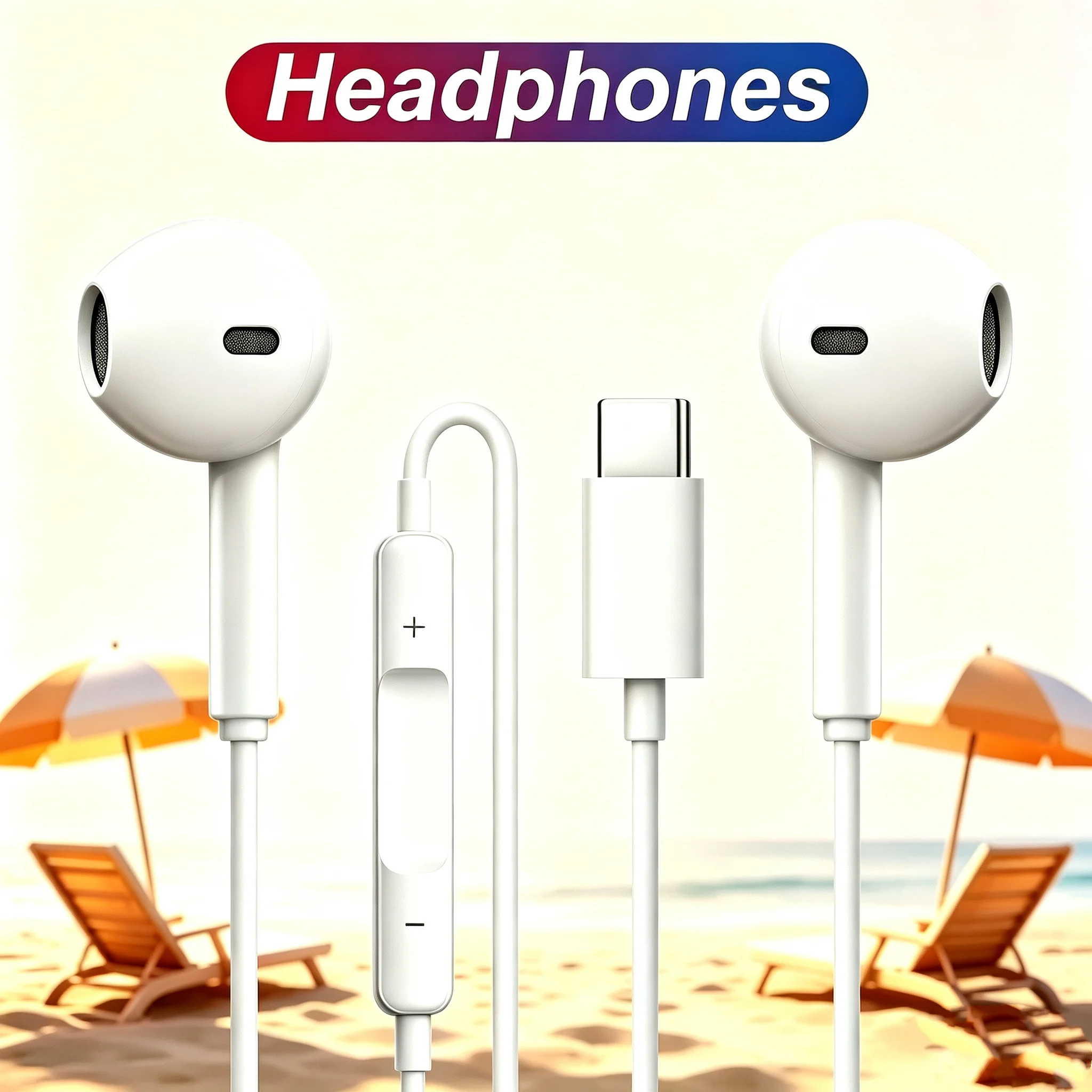 POCO Fones Intra-auriculares com Fio Tipo C Original
