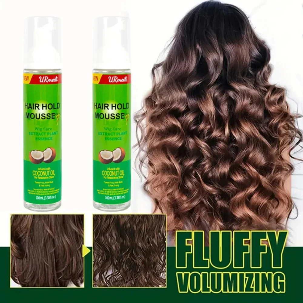 2025 Curly Hair Mousse For Wigs Strong Hold Olive Oil Hair Styling Mousse Anti-Frizz Hair Foam Mousse For Styling Hair Women Men image 2