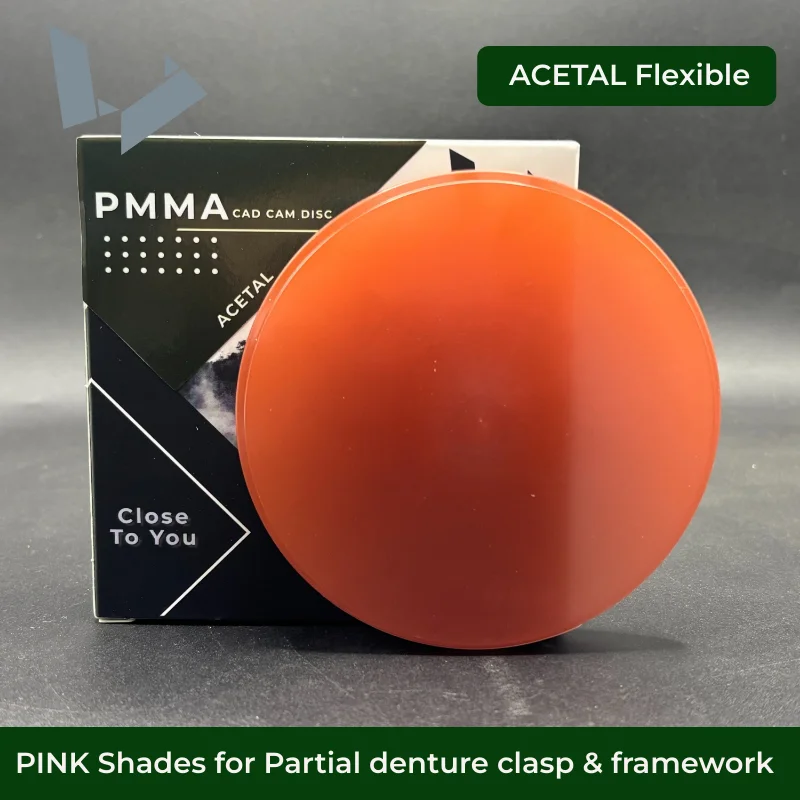 

Walla Dental PMMA 98 мм Acetal гибкий ПММА диск для модели стоматологической мягкой твердой ткани формы или протез с открытой системой CADCAM