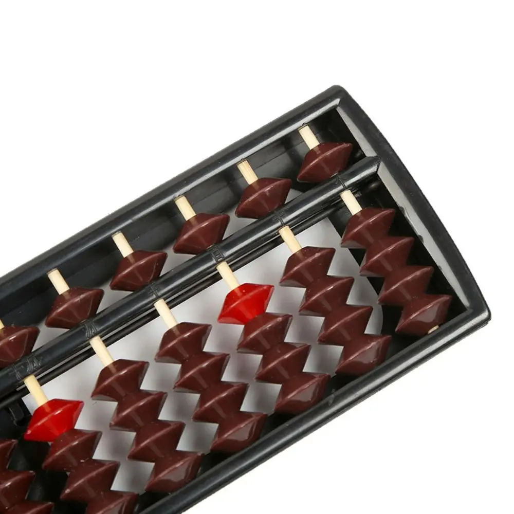 내구성 플라스틱 플라스틱 주판 13 자리 직사각형 계산 구슬 여러 가지 빛깔의 학습 장난감 구슬 지능 개발