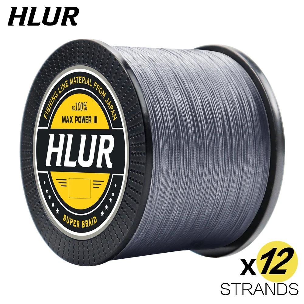 HLUR X12 Lure intrecciato lenze da Pesca per JIG Pesca Carp multifilamento Fly Wire PE Line Saltwater 1000M 500M 300M Strong Cord