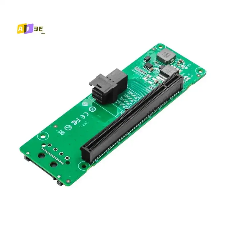 

A13E-1 Port Pcie Slot Expansion Card SFF-8643 To Pcie X16 Slot Adapter With 15Pin Power Connector