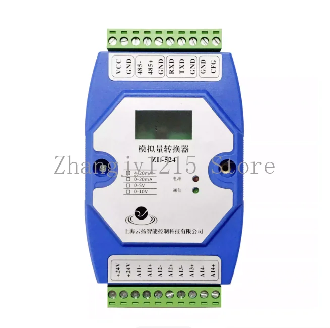 

20pcs/lot 4-20mA To RS485 4-Channel Analog Input Acquisition Module 0-10V High Precision MODBUS-RTUwith LCD Display