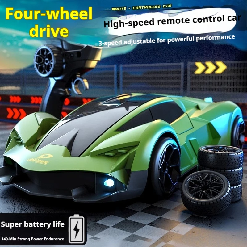

Dift Rc Racing Car Four Wheel Drive High Speed Drift Rechargeable Led Lambo Style Sports Car Model For Adult Hobby Outdoor Race