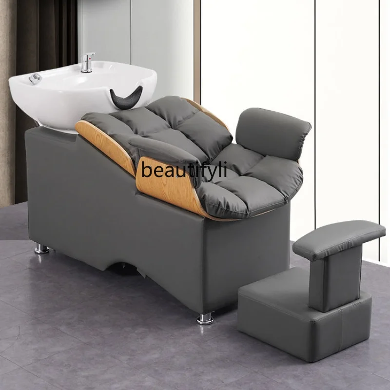 

Lying Half Shampoo Chair Hair Saloon Dedicated One Hair Salon Flushing Bed