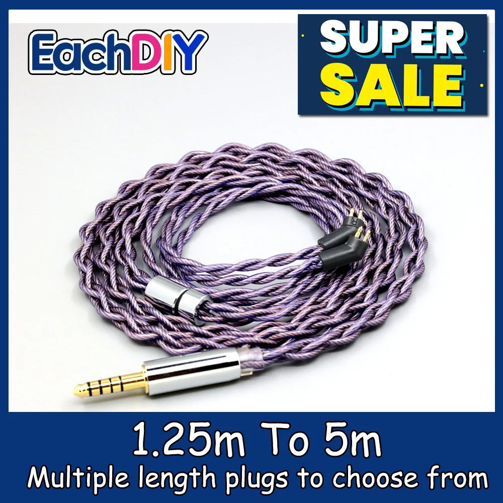 

Type2 1.8mm 140 cores litz 7N OCC Headphone Earphone Cable For Etymotic ER4B ER4PT ER4S ER6I ER4 2pin 1.8mm LN007860