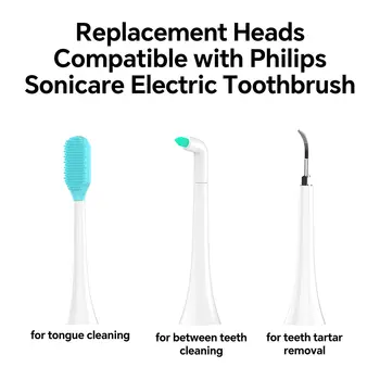 Kompatibilní s náhradními hlavicemi elektrického zubního kartáčku Philips Sonicare, multifunkční hlavice kartáčku pro 2100 4100 5100 6100 8 nejlepší prodej Náhradní díly Sonicare - №8