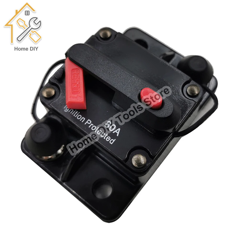 30-300A 12 24 Volt DC Self Recovery Circuit Breaker with Manual Reset Button for Automotive Rv Marine Boat