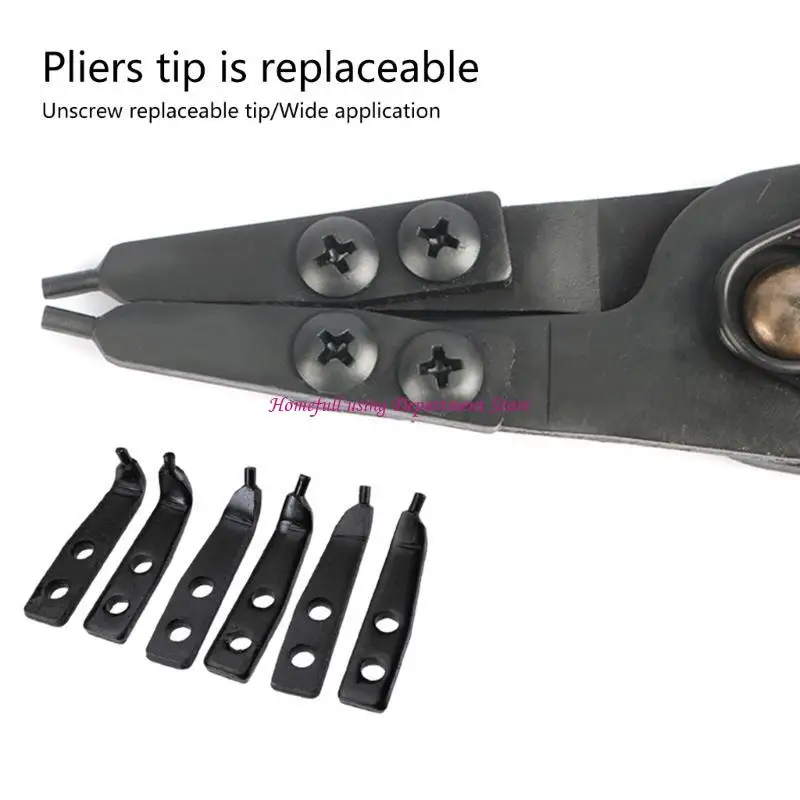 

Auto Repair Tool Circlip Pliers Installation Removal Tool Internal External Snaps Rings Plier Universal Heavy Duty Plier