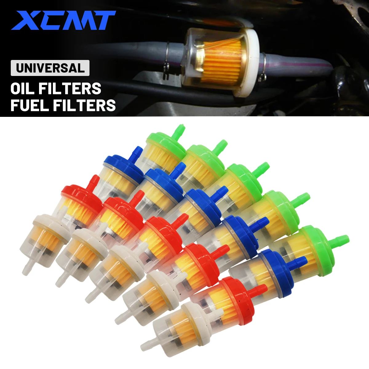 

Motorcycle Oil Filter Inline Gas Fuel Filter Gasoline Filter Tool For Scooter Motorcycle Moped Scooter Dirt Bike ATV Accessories