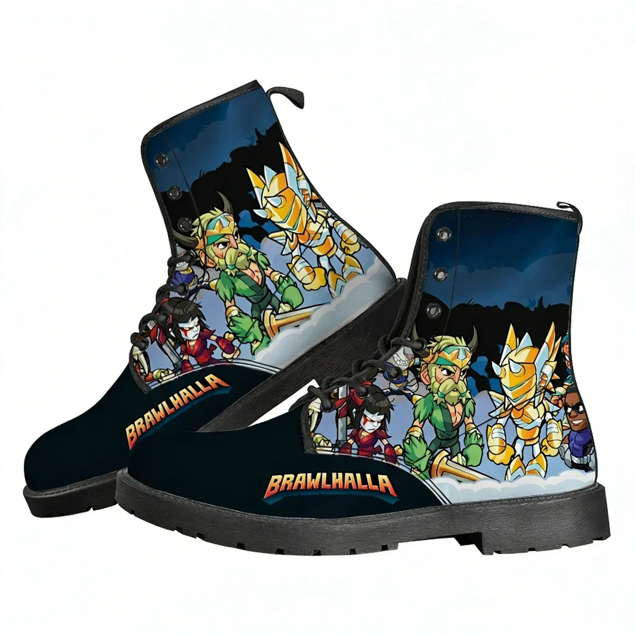 

Brawlhalla Boots Mens Womens Teenager Shoes Casual Boot Outdoor Light High Quality Couple Print on Demand Customize Shoe