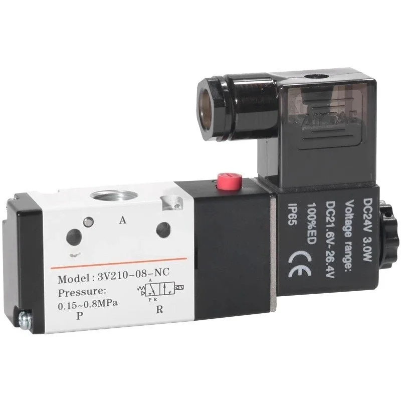Two-position three-way electronic air valve 3V110-06/3V210-08/3V310-10NC