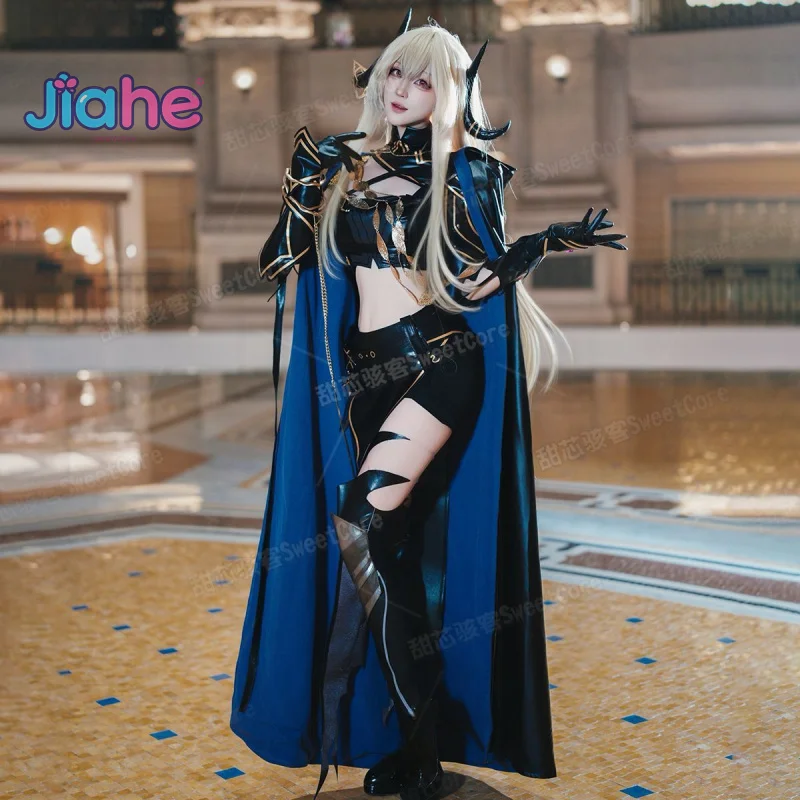 Sin Cosplay Costume Game Path to Nowhere High quality leather tops shorts cloaks gloves headwear, socks prop Halloween uniform