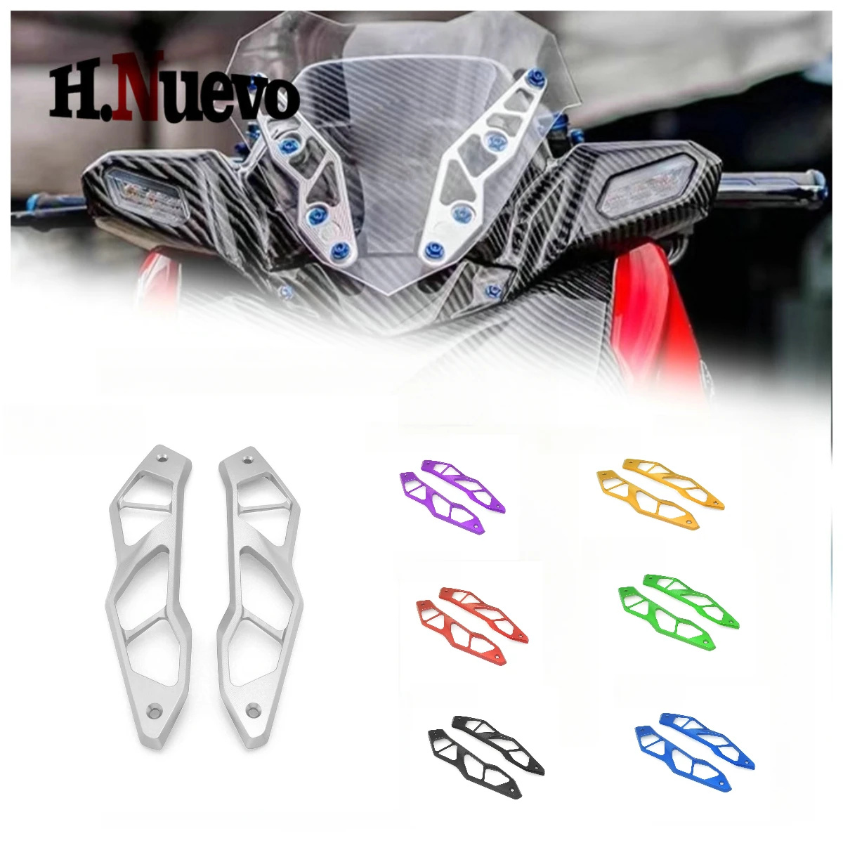 

2023 2024 For Yamaha XMAX 300 Windshield Bracket Holder Windscreen Bracket Decorative Cover Motorcycle Accessories