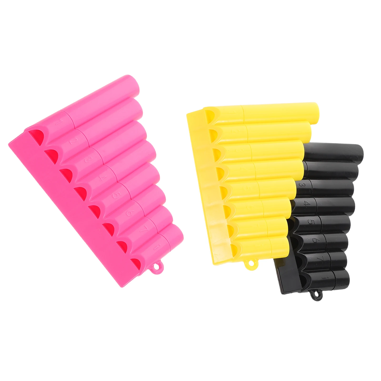

3pcs 8 Tube Pan Flute Musical Instruments for Kids Early Education Yellow Baby Toys Long Flute Children Panpipe Set