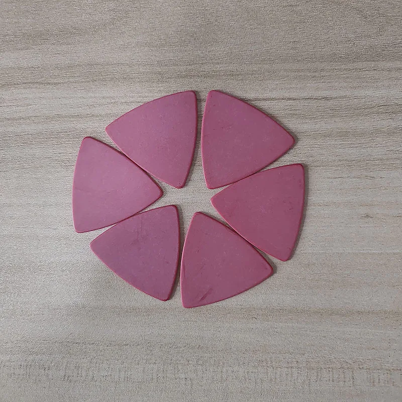50pcs  Solid Dark Red Sharp Triangle Guitar Pick No Any Logo Blank Matte Delrin Guitarra Picks Plectrum Nail 1.00MM Gauge