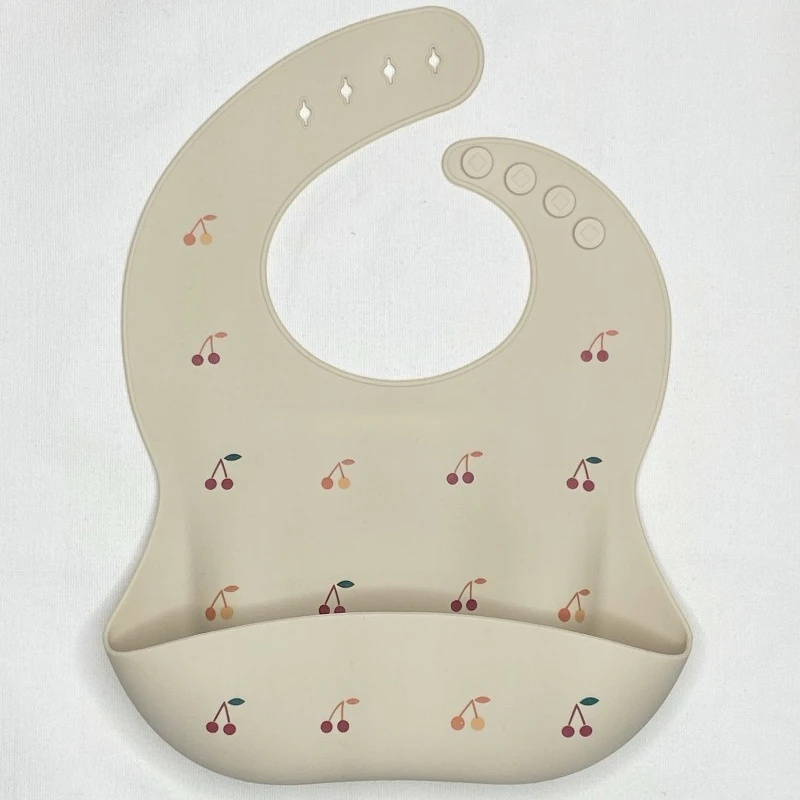 

1PC Baby Silicone Bib Baby Complementary Food Eating Bib Saliva Pocket Waterproof Maternal and Child Product Accessories