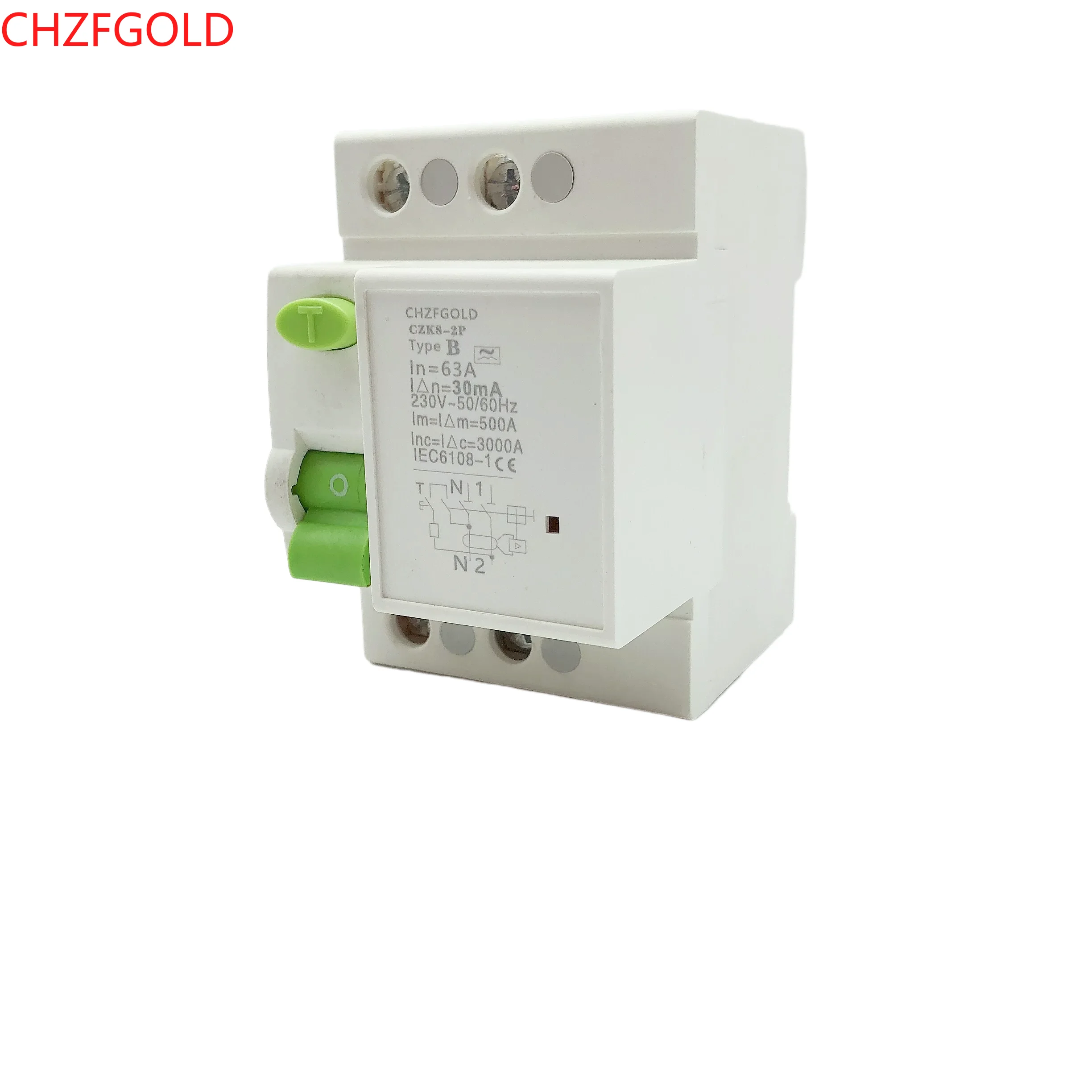 Factory Direct Sales RCCB Type B  LED Circuit Breaker 80A 2P/4P Elcb Earth Leakage Circuit Breaker Rcbo Disyuntor