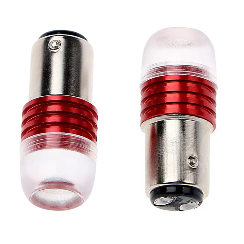 1/2 pièces stroboscope voiture clignotant moto feu stop arrière clignotant lampe LED voyant d'avertissement ampoule rouge clignotant feu arrière