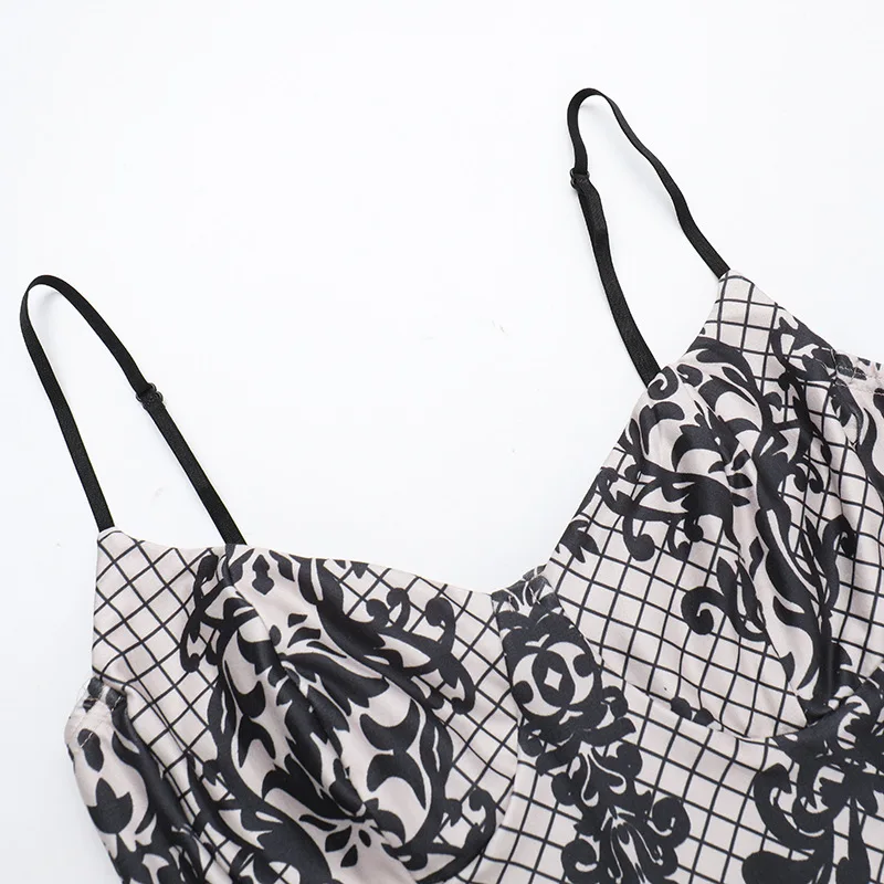 Dames herfst sexy jurk elegante bodycon bloemen bedrukte slip midi-jurk v-hals riem jurk feest dating vakantie jurk kleding 2025