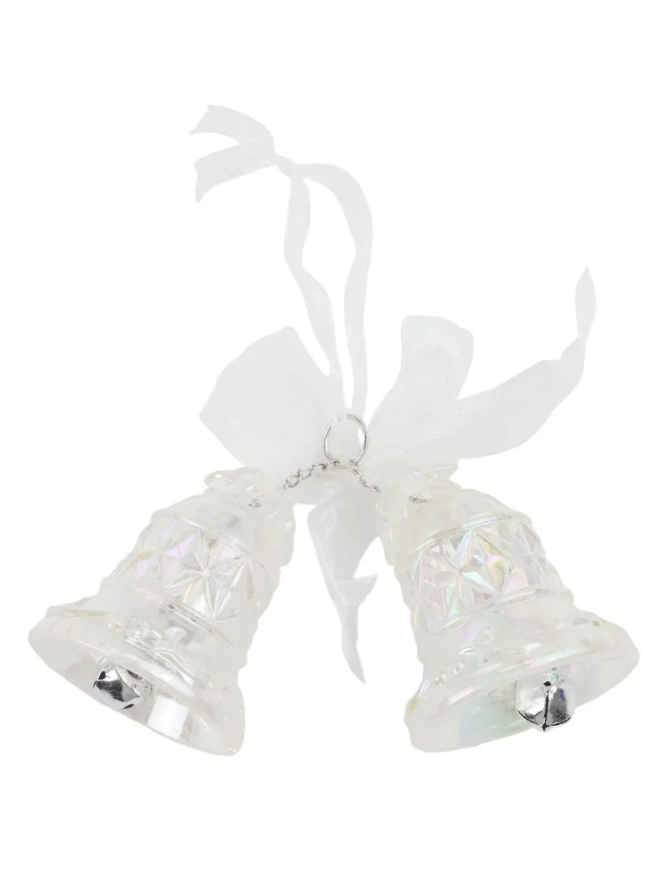 

Christmas Tree Hanging Decorations Acrylic Bells with FOR CRYSTAL Snowflake for Seasonal Festive Tree and Store Display