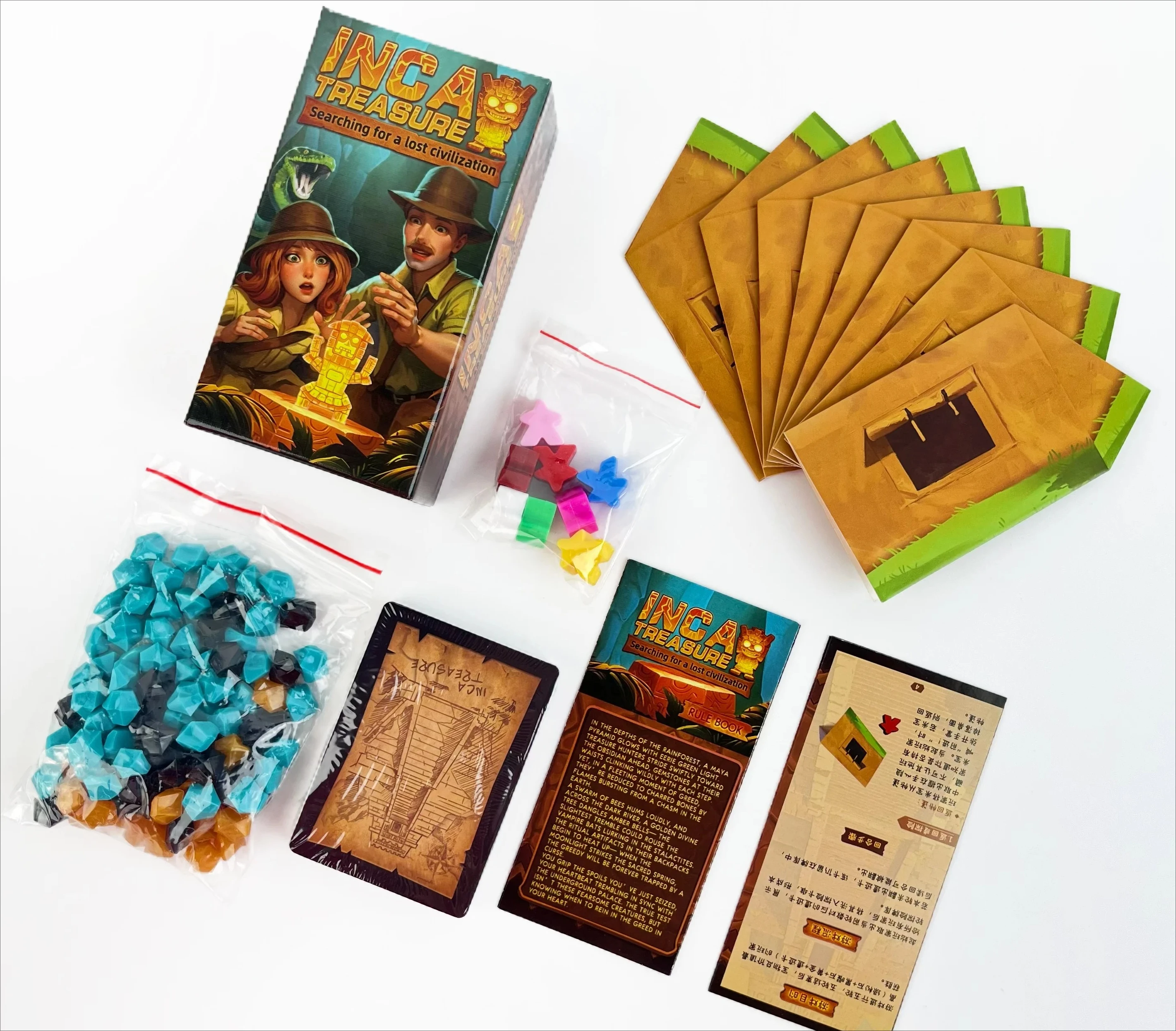 

Incan Treasure Quest: Strategy Board Game for 3-8 Players (Ages 14+) – Bluff, Bet & Race to Survive!
