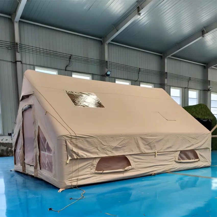 Self-Supporting Structure Cabin Inflatable House Tent Roof Top Large Oxford Fabric  